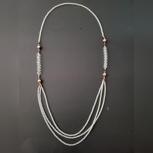 Maria Nicola 10-way Necklace in Ice Crystal and Rose Gold